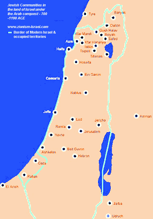 Palestine Jewish Communities Map